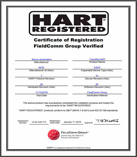 Certificado Hart